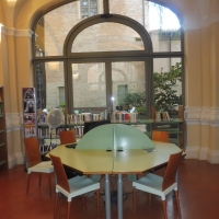 Biblioteca Comunale - dettaglio sala vetrata - Maurolattuga - Imola (BO)