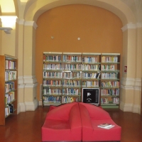 Biblioteca Comunale - dettaglio libreria 2 - Maurolattuga - Imola (BO)
