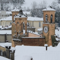 Tribuna sotto la neve vista da Vicolo Aldo Celli - Patrizia Diamante - Modigliana (FC)