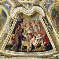 Livio Modigliani, soffitto della cappella di san mercuriale, storie di san girolamo, 1598 ca. 07 - Sailko - ForlÃ¬ (FC)