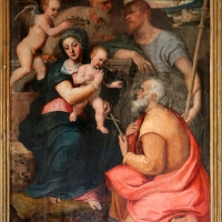 Francesco menzocchi, sacra famiglia coi ss. giacomo minore e filippo, 1547, 03 - Sailko - ForlÃ¬ (FC)