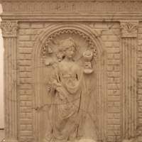 Antonio rossellino, sarcofago del beato marcolino amanni, 1458, da s. giacomo in s. domenico a forlÃ¬, virtÃ¹, fede 01 - Sailko - ForlÃ¬ (FC)