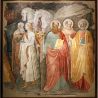 Augustinus, corteo dei magi e santi, xiv secolo, da s.m. assunta in laterano (o in schiavonia) a forlÃ¬ 01 - Sailko - ForlÃ¬ (FC)