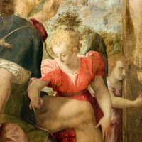 Pier paolo menzocchi, crocifissione coi ss. rocco, bernardino e angli, 1570 ca., dal duomo di forlÃ¬, 04 angeli - Sailko - ForlÃ¬ (FC)