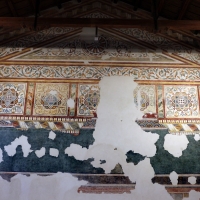 Pomposa, abbazia, refettorio, affreschi giotteschi riminesi del 1316-20, ornati 01 - Sailko - Codigoro (FE)