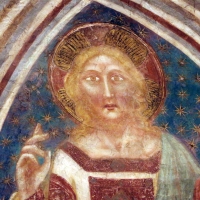 Vitale da bologna e aiuti, cristo in maestÃ , angeli, santi e storie di s. eustachio, 1351, 07 - Sailko - Codigoro (FE)