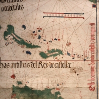 Anonimo portoghese, carta navale per le isole nuovamente trovate in la parte dell'india (de cantino), 1501-02 (bibl. estense) 02 - Sailko - Ferrara (FE)