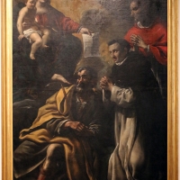 Benedetto zallone, madonna col bambino, san giuseppe, san domenico e carlo borromeo, 1620-40 ca. (cento) - Sailko - Ferrara (FE)