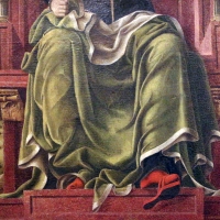 Bottega di cosmÃ¨ tura, musa erato, 1450 ca., dallo studiolo di belfiore, 03 - Sailko - Ferrara (FE)