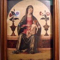 Ercole de' roberti, madonna col bambino tra due vasi di rose, 01 - Sailko - Ferrara (FE)