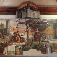 Garofalo, allegoria dell'antico e nuovo testamento con trionfo della chiesa sulla sinagoga, 1523, da s. andrea a ferrara 01 - Sailko - Ferrara (FE)