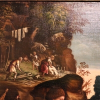 Maestro dei dodici apostoli, giacobbe e rachele al pozzo, ferrara 1500-50 ca. 02 lavori manuali - Sailko - Ferrara (FE)