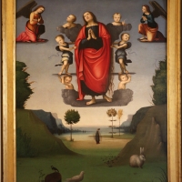 Maestro della maddalena assunta, ascensione di maria maddalena, 1500-10 ca., da s. andrea a ferrara 01 - Sailko - Ferrara (FE)