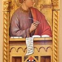 Maestro ferrarese, quattro evangelisti e san maurelio, 1390 ca. 03 matteo - Sailko - Ferrara (FE)
