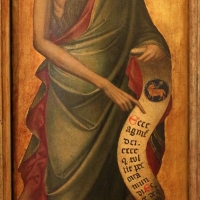 Stefano da venezia, polittico con santi, 1350-1400 ca., da s. paolo a ferrara 03 giovanni battista - Sailko - Ferrara (FE)