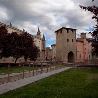 Piazza grando con torre - Albertobru - Fidenza (PR)