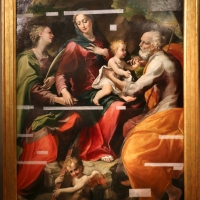 Michelangelo anselmi, sacra famiglia con santa barbara e un angelo, 1534, 01 - Sailko - Parma (PR)