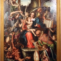 Giorgio gandini del grano, sacra famiglia con santi e angeli, 1534-35, 01 - Sailko - Parma (PR)
