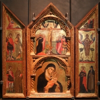 Paolo veneziano, altarolo con crocifissione, annunciazione, madonna col bambinoe santi, 1330-40 ca. 01 - Sailko - Parma (PR)