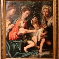 Giorgio gandini del grano, madonna col bambino, san giovannino e le ss. maddalena ed elisabetta, 1527 ca - Sailko - Parma (PR)